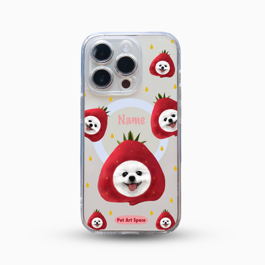 I Love Strawberry for 1 pet - MagSafe Clear Case