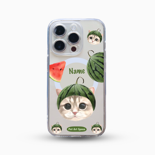 I Love Watermelon for 1 pet - MagSafe Clear Case