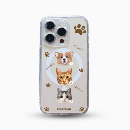 Paws for 3 Pets - MagSafe Clear Case