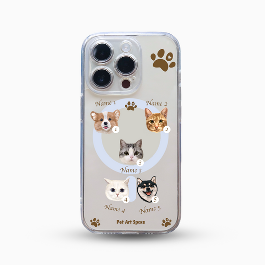 Paws for 5 Pets - MagSafe Clear Case