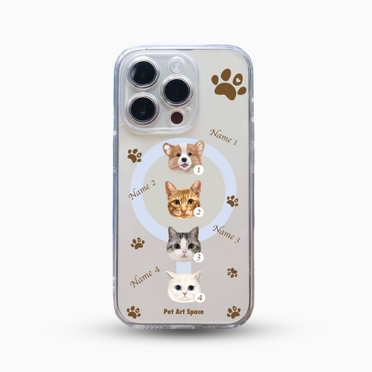 Paws for 4 Pets - MagSafe Clear Case