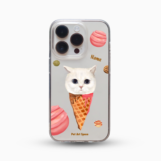 Ice Cream for 1 pet - Soft Clear Case with Camera Uncovered