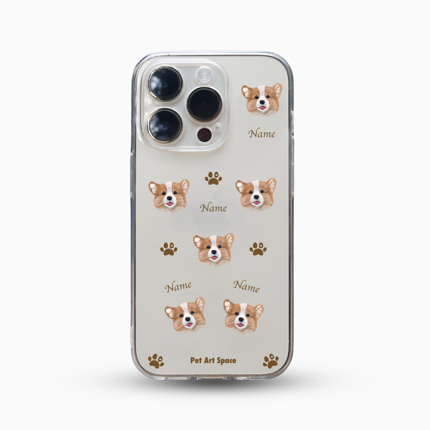 Paws for 1 pet - Soft Clear Case with Camera Covered