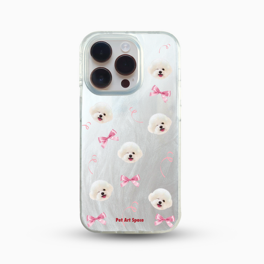 Pink Bow for 1 pet - IMD Double Layer Case