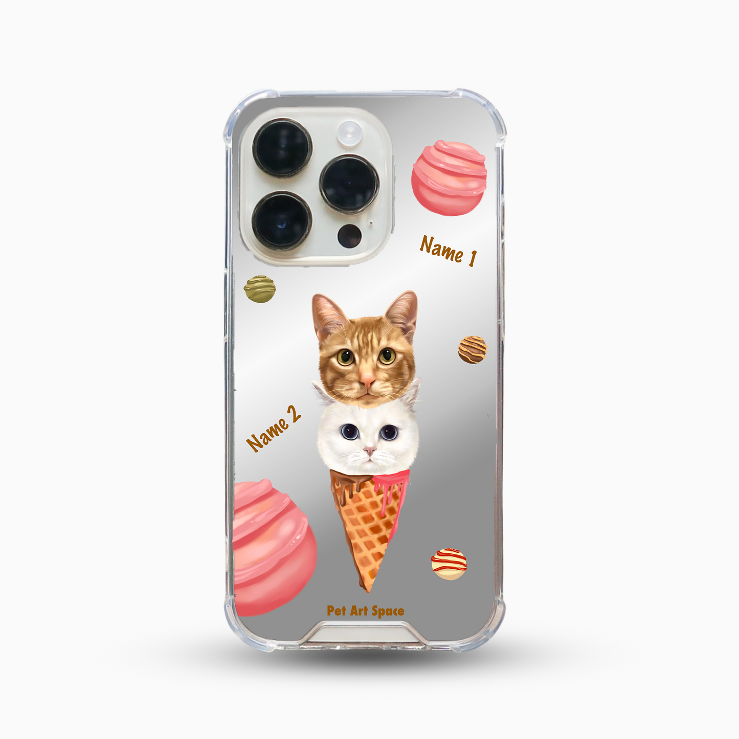 Ice Cream A for 2 Pets - Mirror Case A