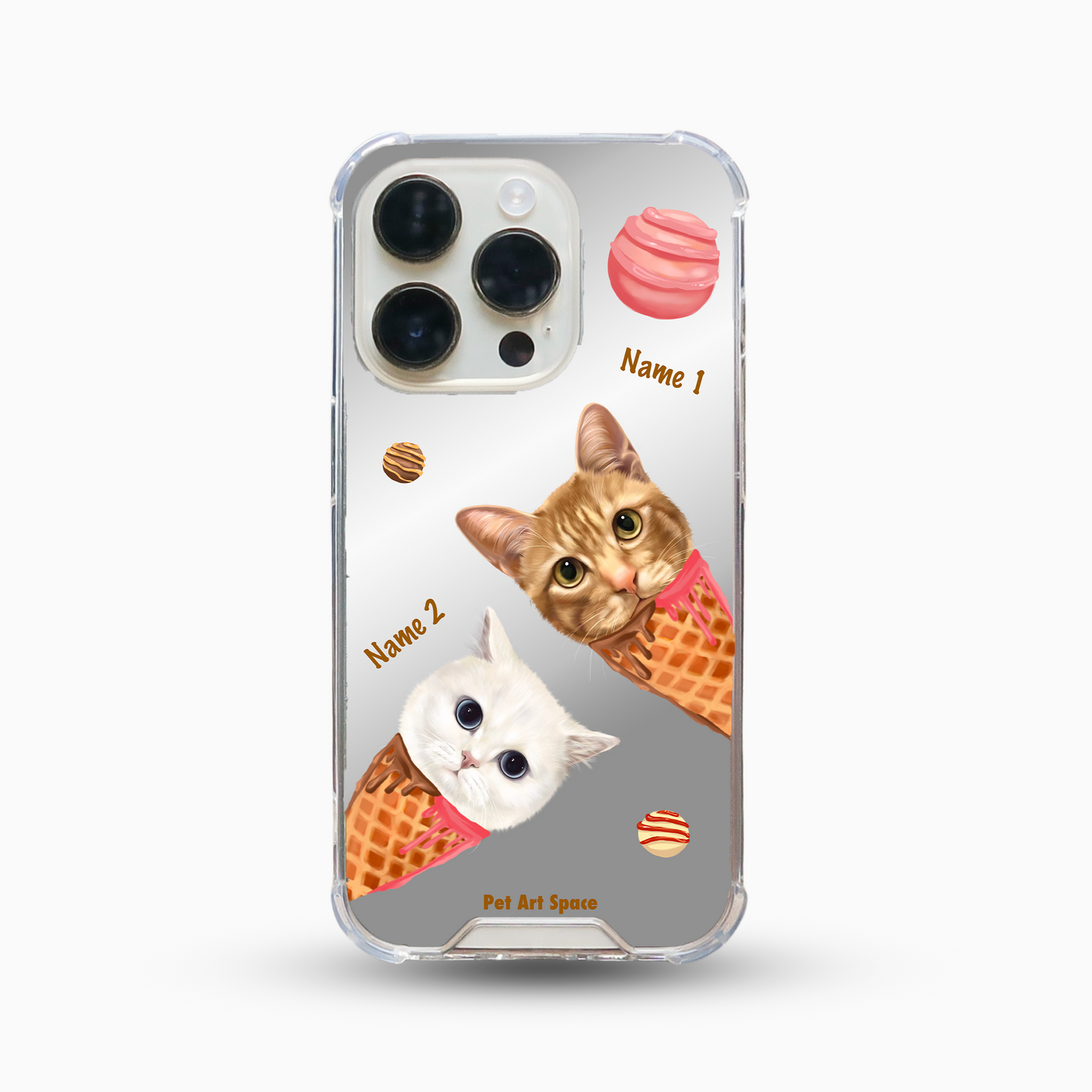 Ice Cream B for 2 pets - Mirror Case A