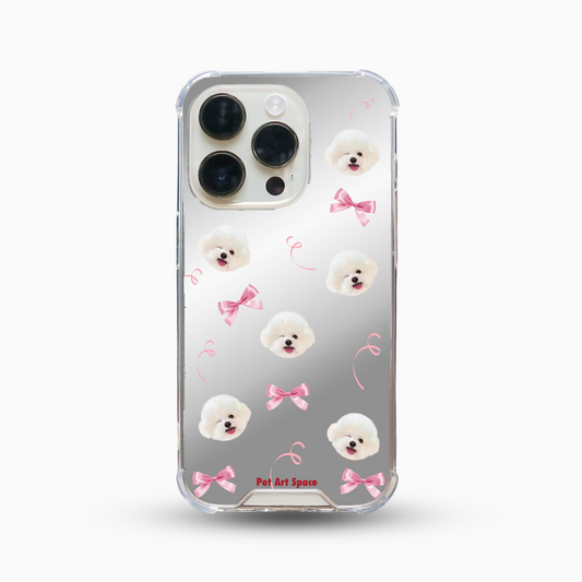 Pink Bow for 1 pet - Mirror Case A