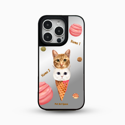 Ice Cream A for 2 Pets - Mirror Case B MagSafe
