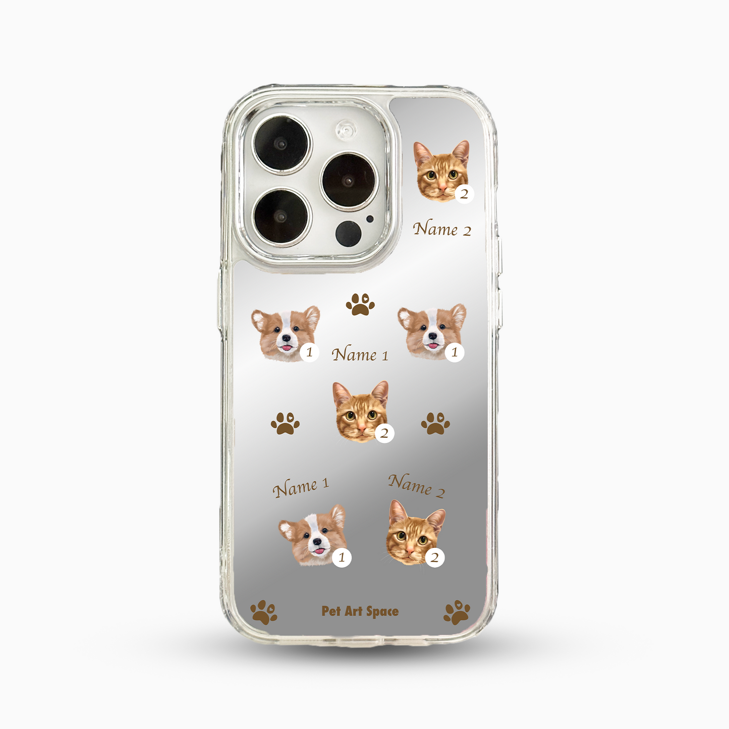 Paws A for 2 Pets - Mirror Case C