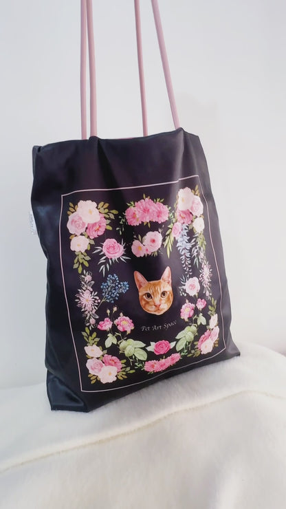 Custom Flower Satin Bag