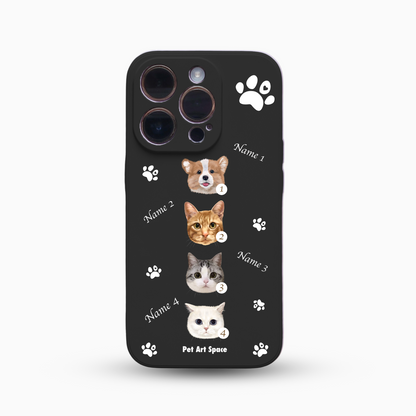 Paws for 4 Pets - Silicone Case - Black