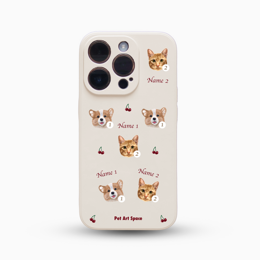 Cherry A for 2 Pets - Silicone Case Ivoy