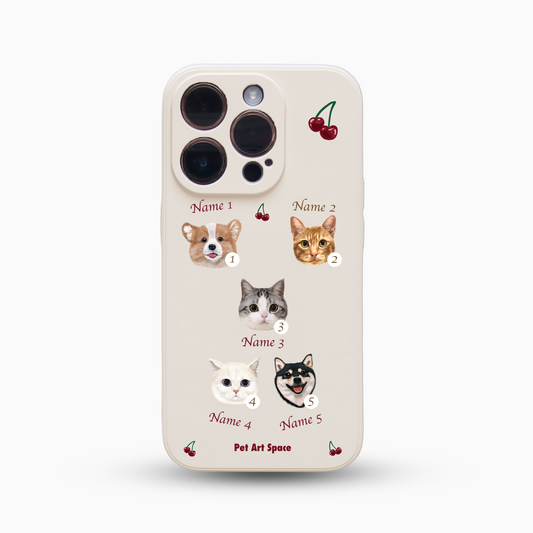 Cherry for 5 Pets - Silicone Case Ivoy