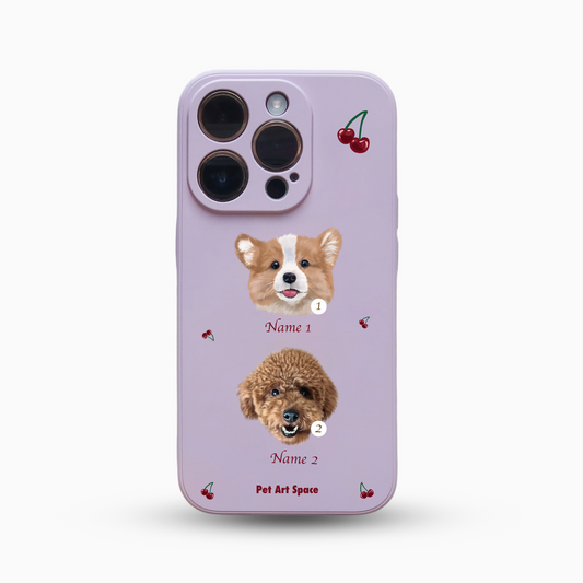 Cherry B for 2 pets - Silicone Case Lavender