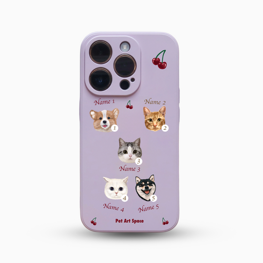 Cherry for 5 Pets - Silicone Case Lavender