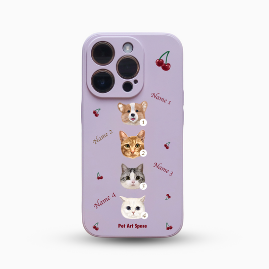 Cherry for 4 Pets - Silicone Case Lavender
