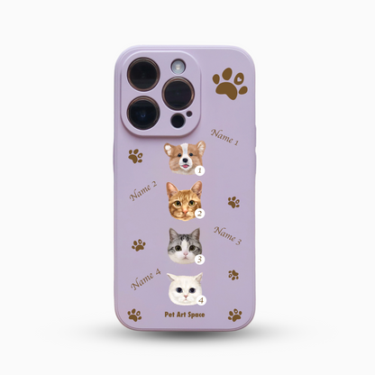 Paws for 4 Pets - Silicone Case - Lavender